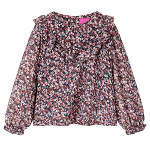 Vidaxl kindershirt met lange mouwen 92 donkerroze