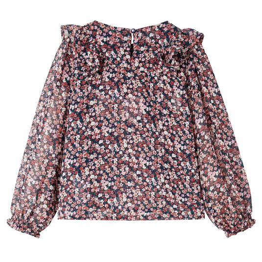 Vidaxl kindershirt met lange mouwen 104 donkerroze