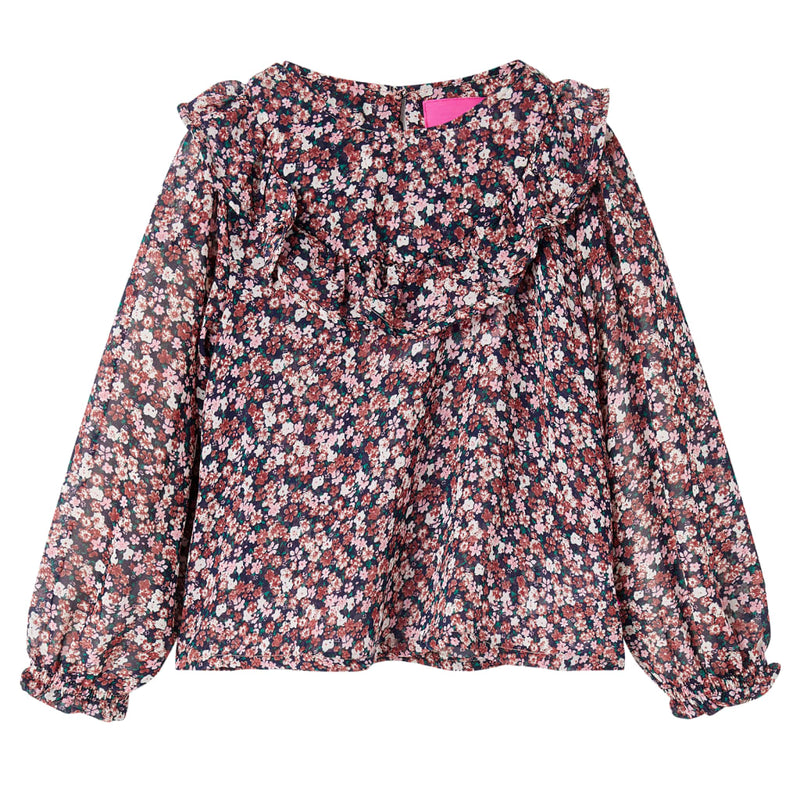 Load image into Gallery viewer, VidaXL Kindershirt met lange mouwen 128 donkerroze
