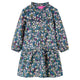 Vidaxl kinderjurk met lange mouwen 116 donkerblauw