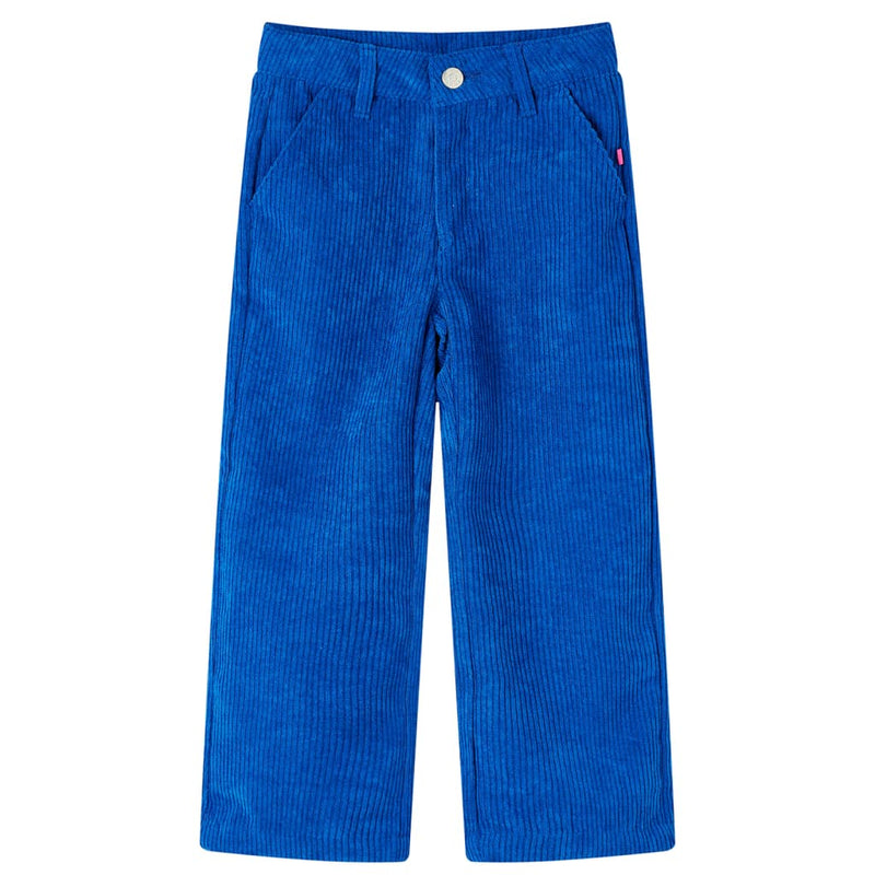 Load image into Gallery viewer, Vidaxl kinderbroek 104 ribfluweel kobaltblauw
