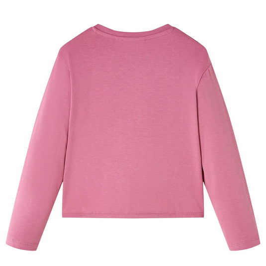 Vidaxl kindershirt met lange mouwen 104 frambooskleurig