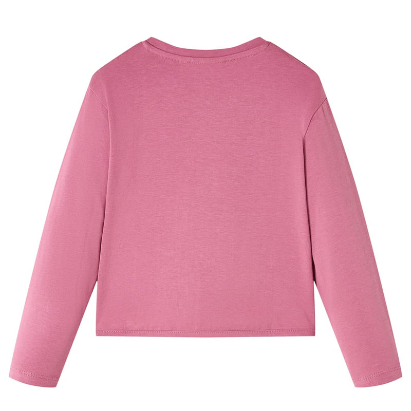 Afbeelding laden in galerijviewer, Vidaxl kindershirt met lange mouwen 128 frambooskleurig

