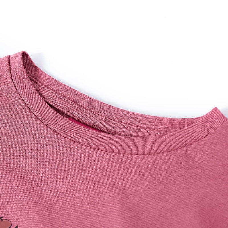Afbeelding laden in galerijviewer, Vidaxl kindershirt met lange mouwen 128 frambooskleurig
