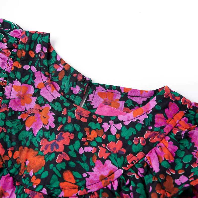 Load image into Gallery viewer, VidaXL Kinderjurk met lange mouwen 116 felroze
