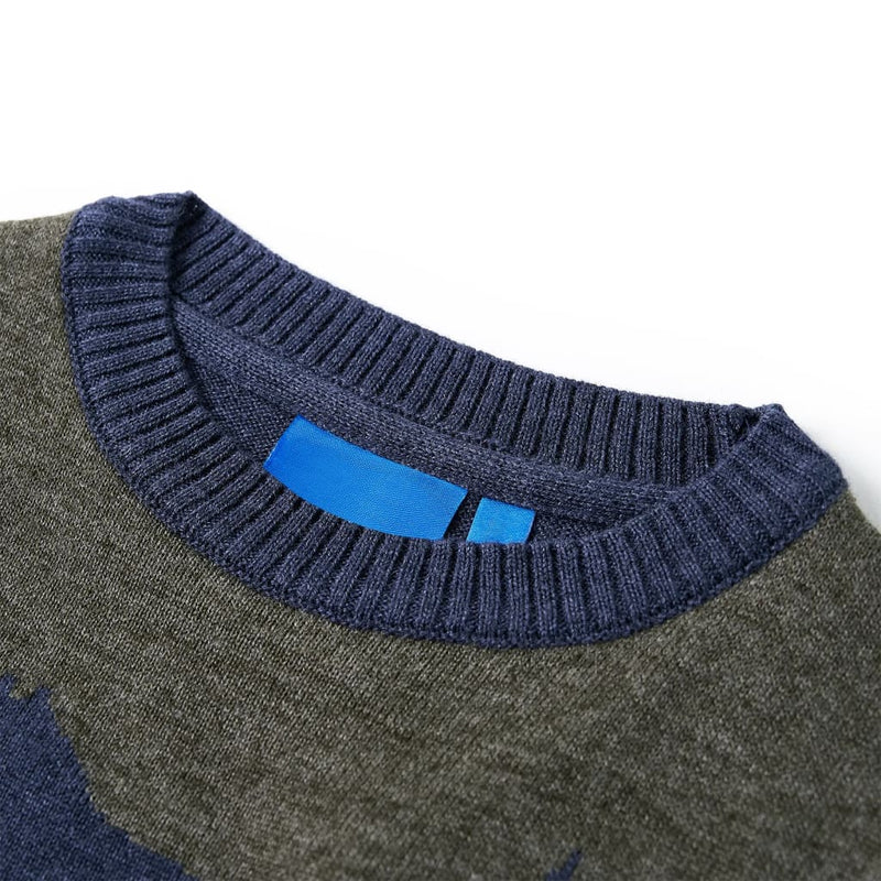 Load image into Gallery viewer, Vidaxl kindertrui gebreid 104 marineblauw
