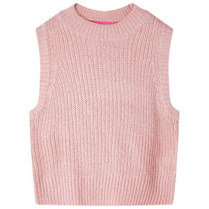 Vidaxl kinderspencer gebreid 104 lichtroze