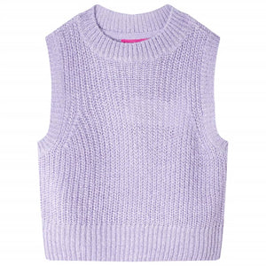 Vidaxl kinderspencer gebreid 92 lichtlila