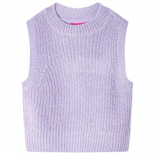 Vidaxl kinderspencer gebreid 92 lichtlila