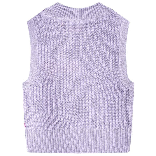 Vidaxl kinderspencer gebreid 92 lichtlila