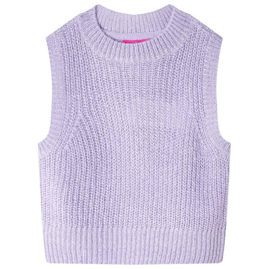 Vidaxl kinderspencer gebreid 128 lichtlila