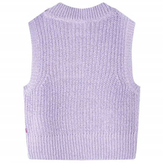 Vidaxl kinderspencer gebreid 128 lichtlila