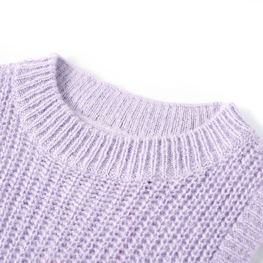 Vidaxl kinderspencer gebreid 128 lichtlila
