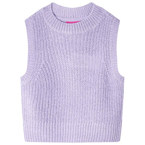 VidaXL Kinderspencer gebreid 140 lichtlila