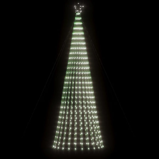 Vidaxl led-kerstboom 688 leds koud wit 300 cm