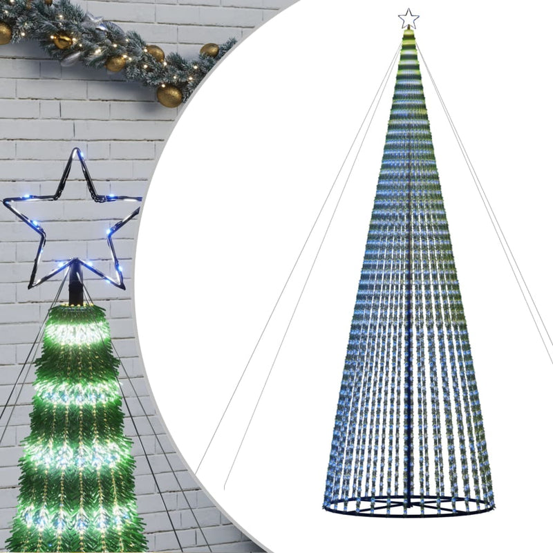 Load image into Gallery viewer, VidaXL Lichtkegel 1544 blauwe LED's 500 cm
