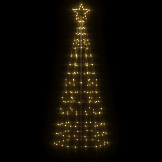 Vidaxl led-kerstboom met spikes 220 led's warm wit 180 cm