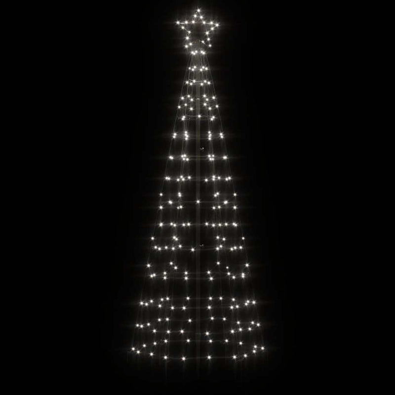 Load image into Gallery viewer, VidaXL Lichtkegel met grondpinnen 220 koudwitte LED's 180 cm
