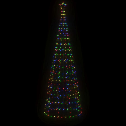 Vidaxl led-kerstboom met spikes 570 leds kleurrijk 300 cm
