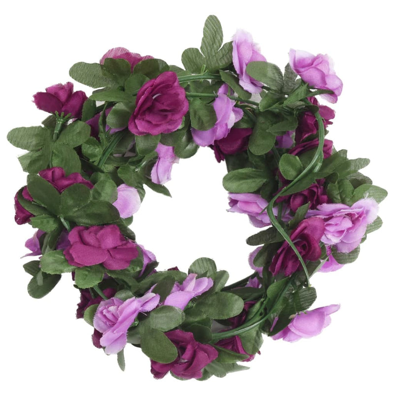 Load image into Gallery viewer, Vidaxl bloemenslingers 6 st 250 cm lente lichtpaars
