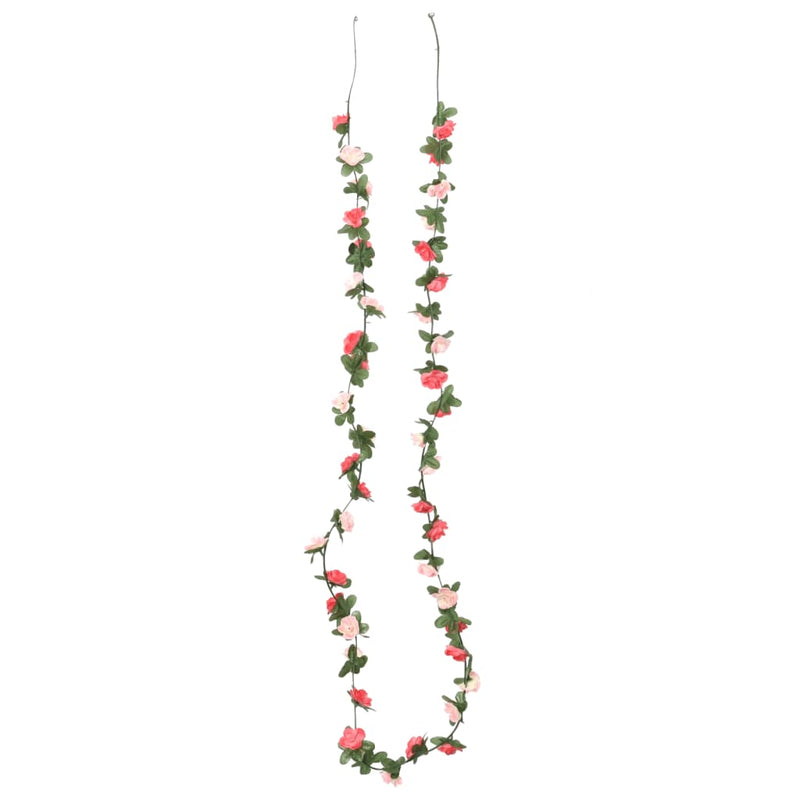 Load image into Gallery viewer, Vidaxl kerstslingers met bloemen 6 st 250 cm lente rozé
