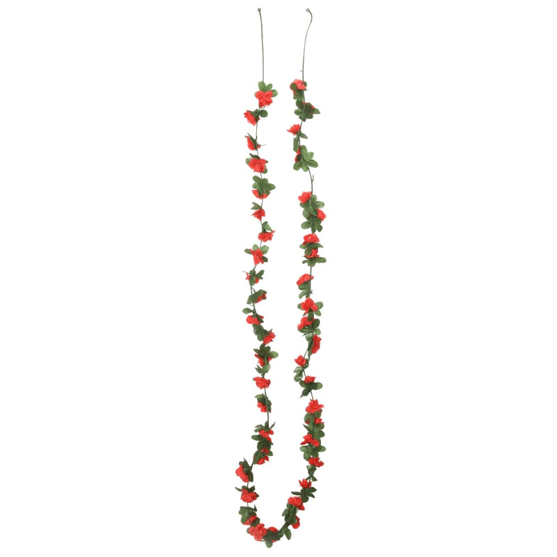 Load image into Gallery viewer, Vidaxl bloemenslingers 6 st 250 cm lente rood

