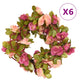 Vidaxl bloemenslingers 6 st 250 cm rozerood