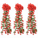 Vidaxl bloemenslingers 3 st 85 cm rood