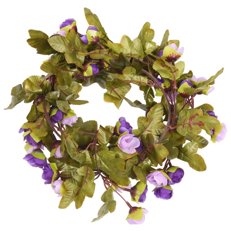 Load image into Gallery viewer, Vidaxl bloemenslingers 6 st 215 cm lichtpaars
