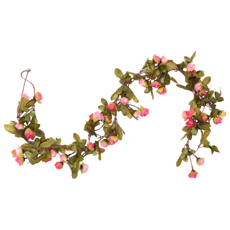 Load image into Gallery viewer, Vidaxl bloemenslingers 6 st 215 cm rozenroze
