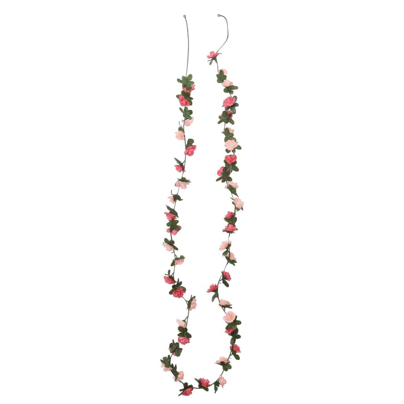 Load image into Gallery viewer, Vidaxl kerstslingers met bloemen 6 st 240 cm rozé
