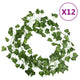 Vidaxl kerstslingers klimop 12 st 200 cm groen
