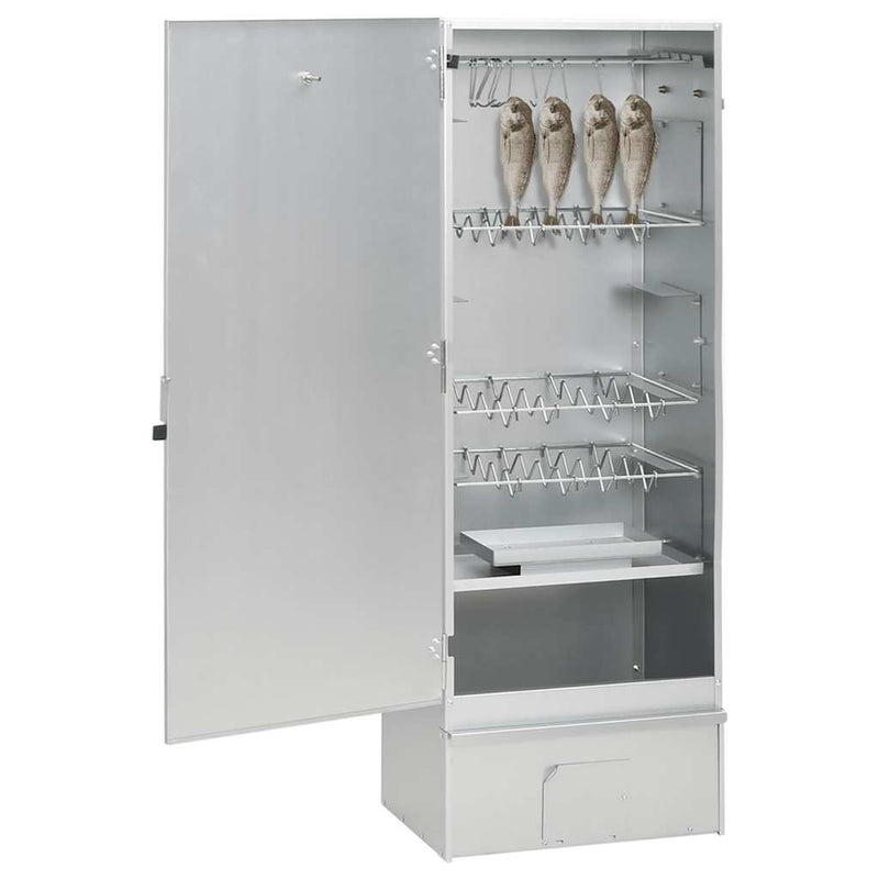 Afbeelding laden in galerijviewer, Vidaxl bbq-rookoven met koude rookgenerator gegalvaniseerd staal
