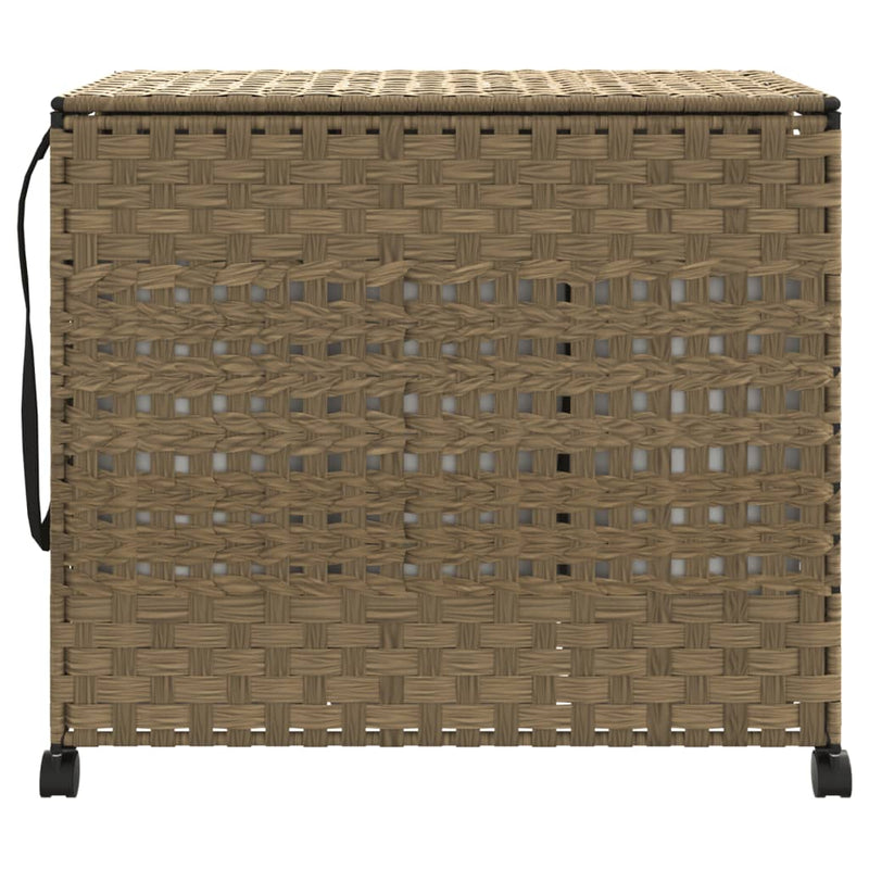 Load image into Gallery viewer, Vidaxl wasmand op wielen 66x35x60 cm rattan
