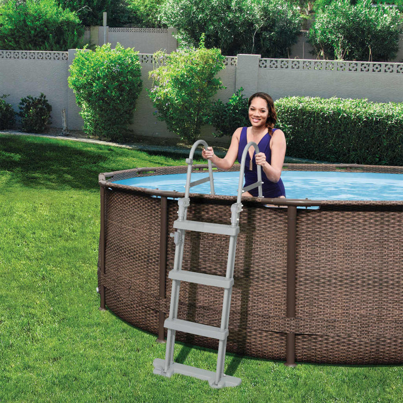 Load image into Gallery viewer, Vidaxl bestway flowclear zwembadladder 4 treden 122 cm 58331
