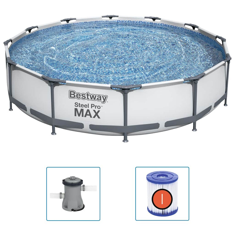 Afbeelding laden in galerijviewer, Bestway steel pro max zwembadset 366x76 cm
