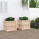 Vidaxl plantenbakken 2 st cm massief grenenhout