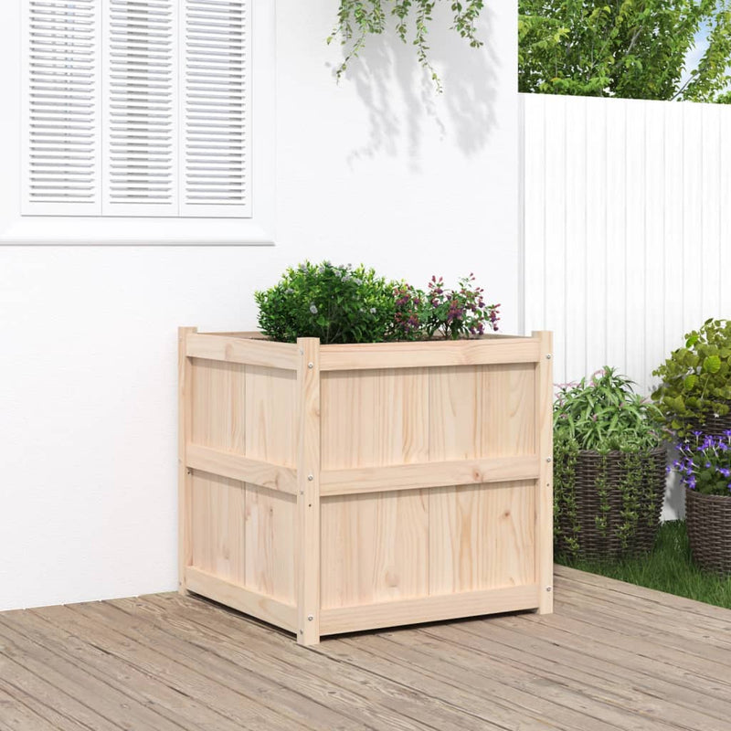 Load image into Gallery viewer, Vidaxl plantenbak 70x70x70 cm massief grenenhout
