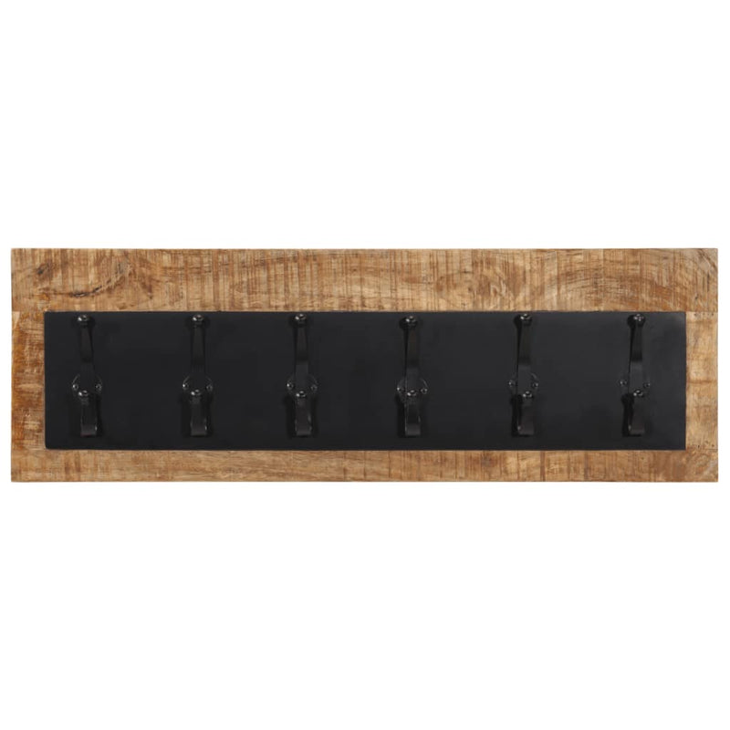Load image into Gallery viewer, Vidaxl wandkapstok met 6 haken massief mangohout

