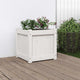 Vidaxl plantenbak 40x40x40 cm massief grenenhout wit