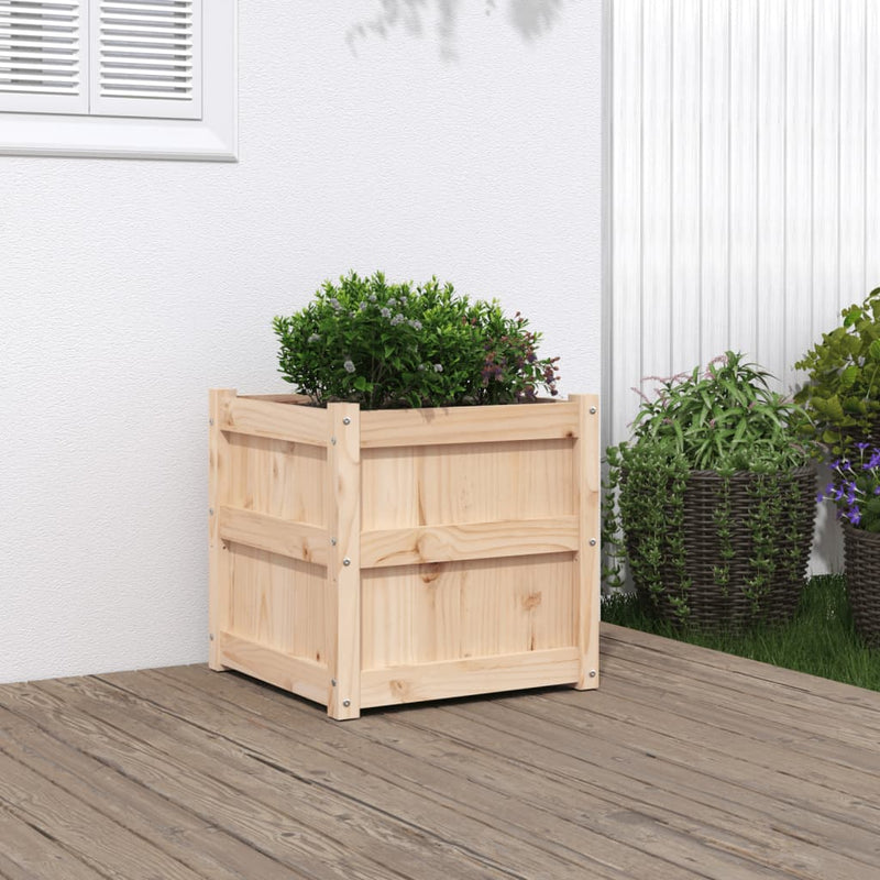 Load image into Gallery viewer, Vidaxl plantenbak 50x50x50 cm massief grenenhout
