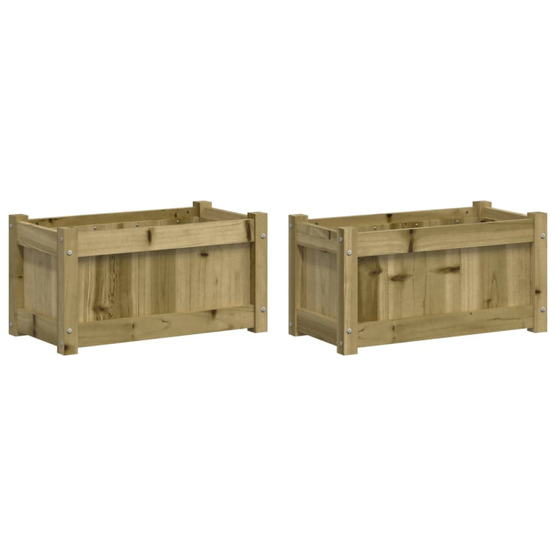 Load image into Gallery viewer, Vidaxl plantenbakken 2 st cm geïmpregneerd hout
