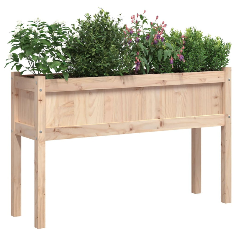 Load image into Gallery viewer, Vidaxl plantenbakken met poten 2 st massief grenenhout
