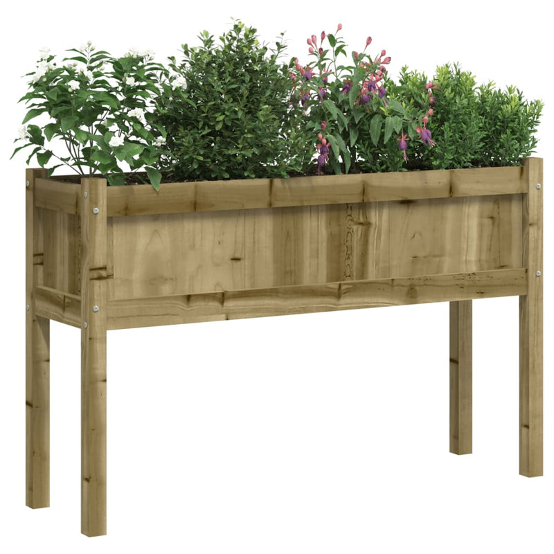 Load image into Gallery viewer, Vidaxl plantenbakken met poten 2 st cm geïmpregneerd hout

