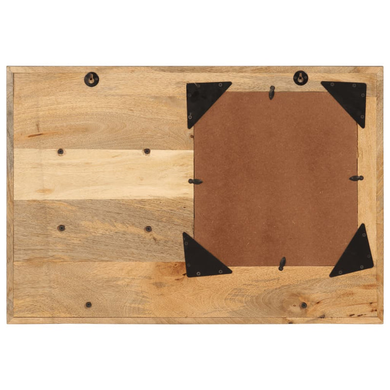 Afbeelding laden in galerijviewer, Vidaxl spiegel met schappen 80x8x55 cm glas en massief mangohout
