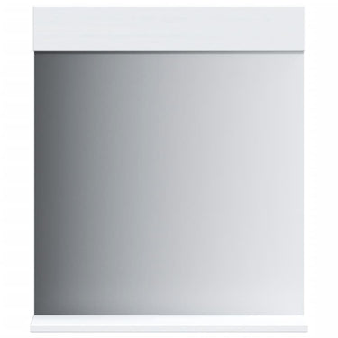 Vidaxl badkamerspiegel met schap berg 60x12x70 cm massief hout wit