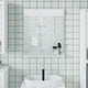 Vidaxl badkamerspiegel met schap berg 60x12x70 cm massief hout wit