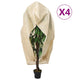 Vidaxl plantenhoezen met ritssluiting 4 st 70 g m² 1,2x1,8 m