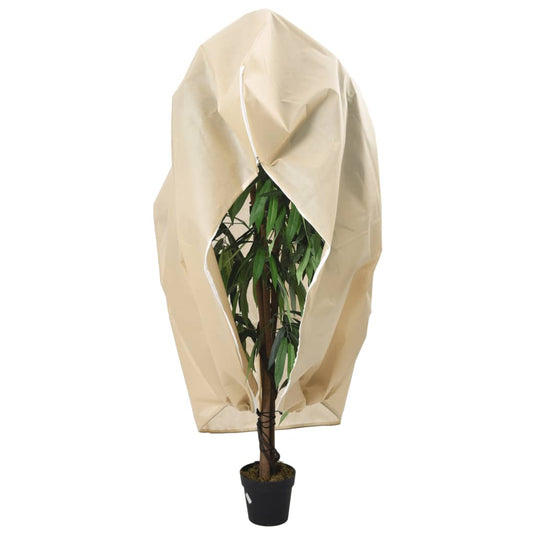 Vidaxl plantenhoezen met ritssluiting 2 st 70 g m² 3,93x3,5 m