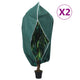 Vidaxl plantenhoezen met ritssluiting 2 st 70 g m² 3,14x2,5 m